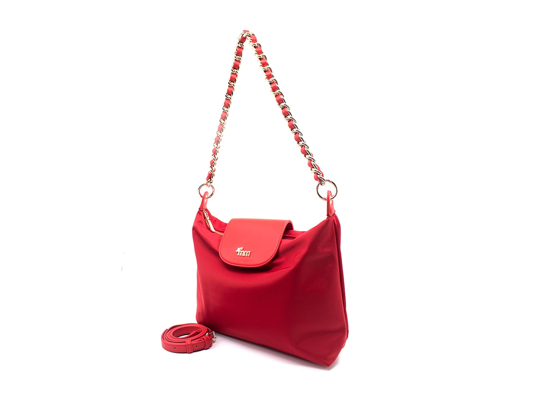 Bolsa de Hombro MM Bolsas Rojo para Mujer