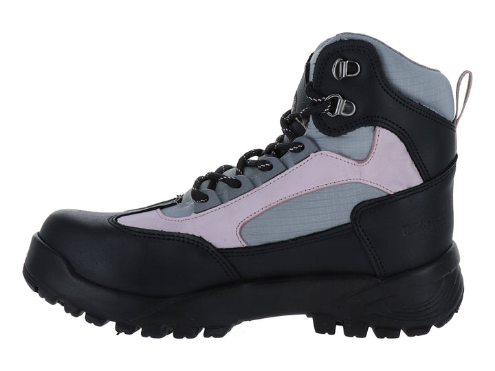 Botas deportivas Cactus en colores negro, rosa y gris con suela gruesa y cordones negros.