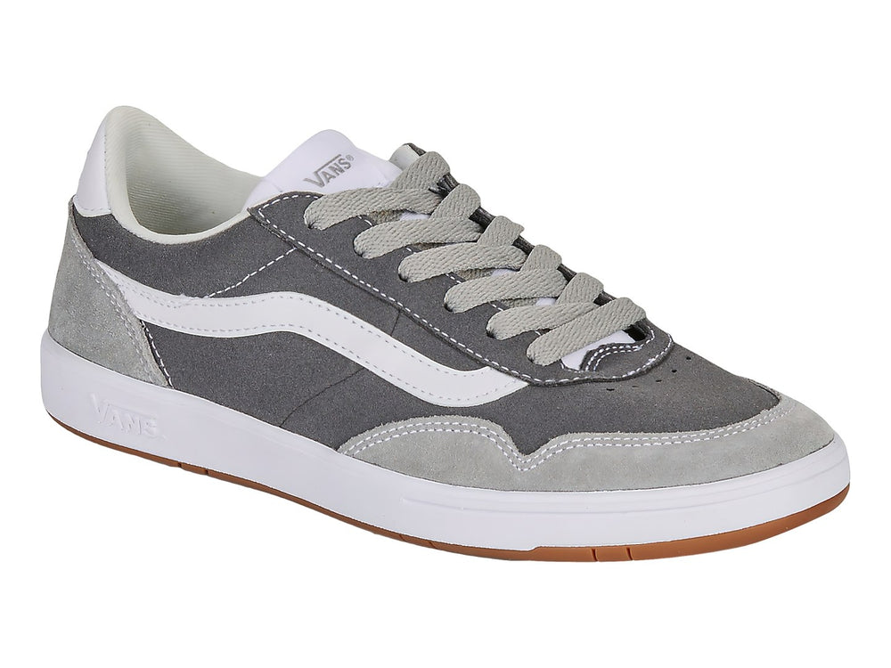 Tenis Vans modelo Cruze Too ComfyCush en color gris pewter con detalles blancos y suela de goma.