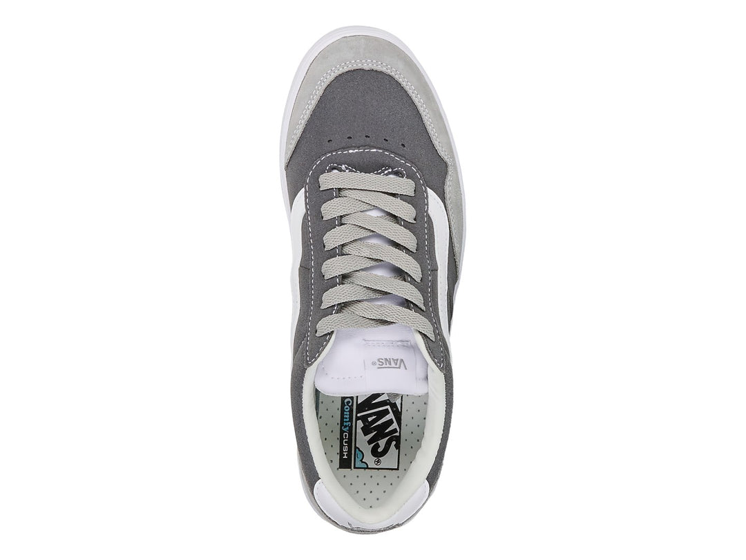 Tenis Vans modelo Cruze Too ComfyCush en color gris pewter con detalles blancos y suela de goma.