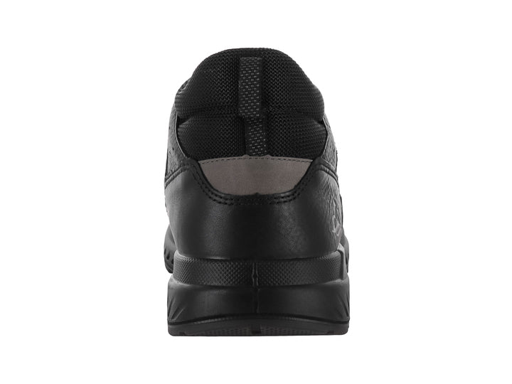Zapato deportivo Flexi de cuero negro con agujetas y suela flexible