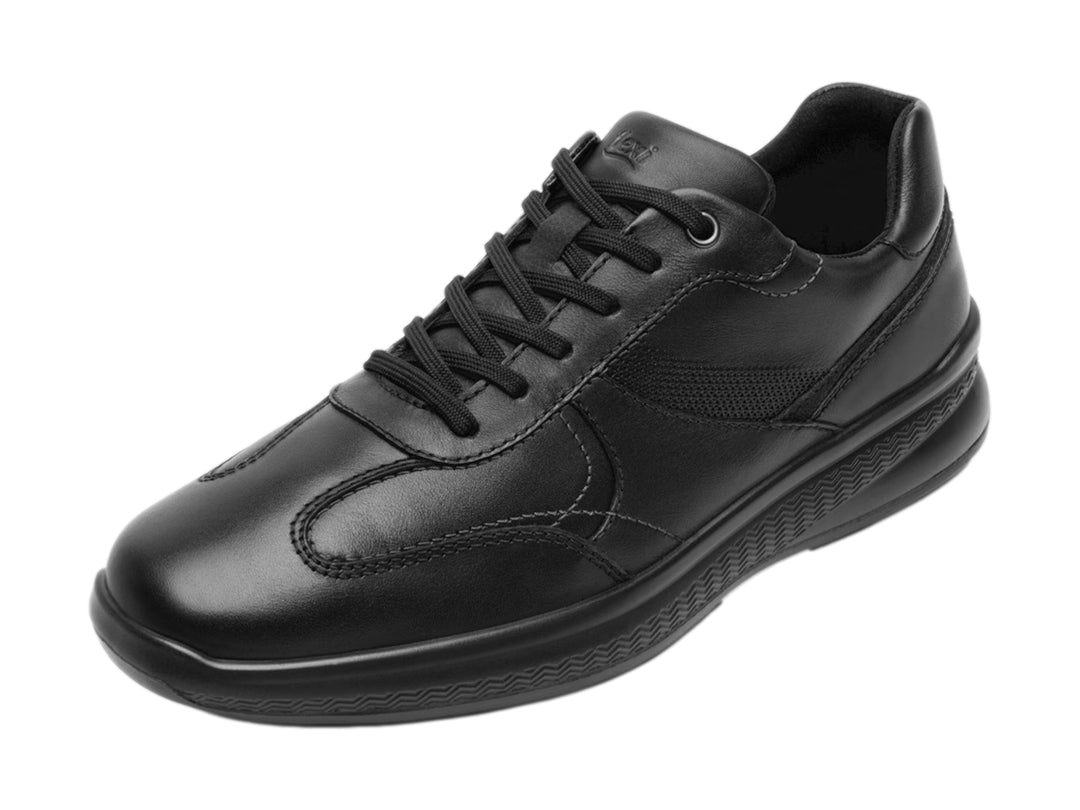 Zapato Flexi Negro de Cuero para Hombre