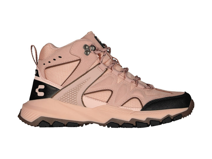 Botín deportivo Charly en color beige con detalles negros y suela robusta para senderismo.