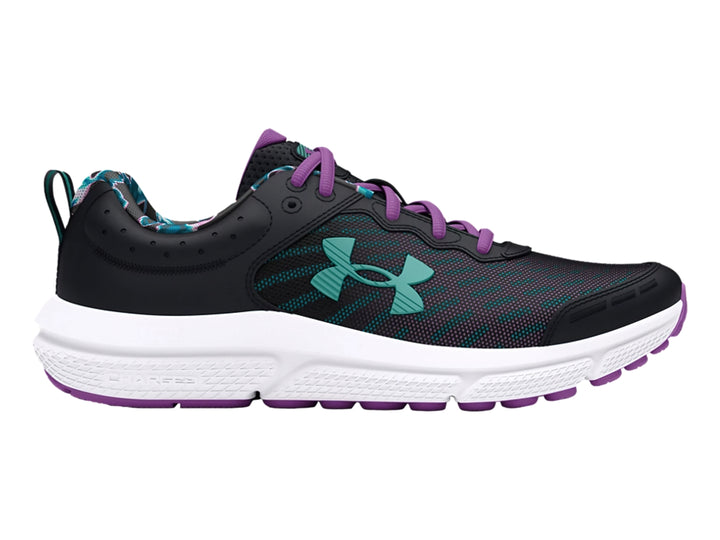 Tenis Under Armour Assert 10 Print Negro para Niña