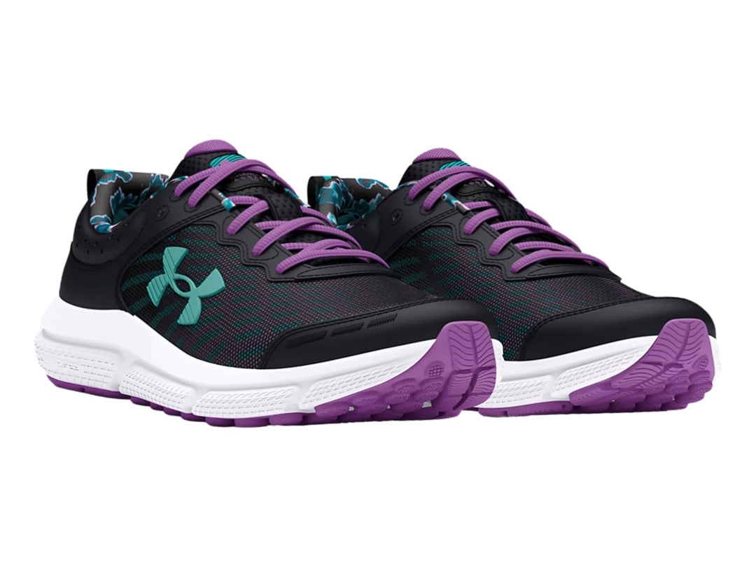 Tenis Under Armour Assert 10 Print Negro para Niña
