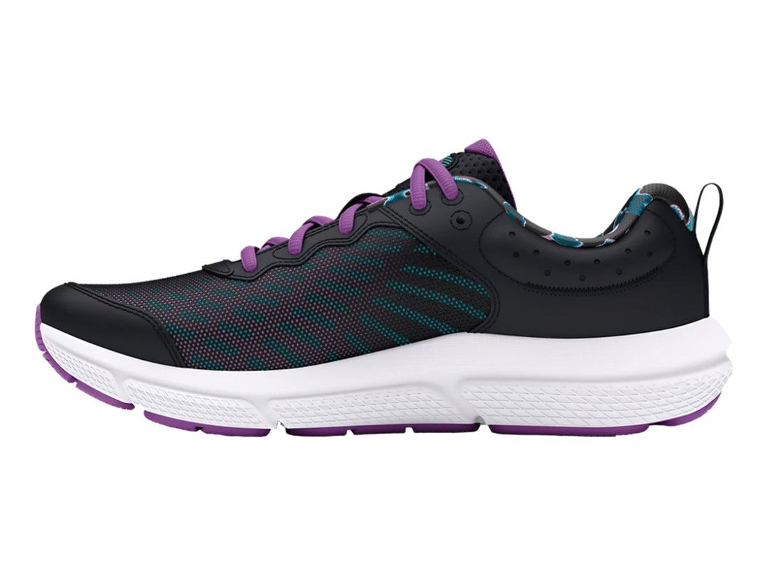 Tenis Under Armour Assert 10 Print Negro para Niña