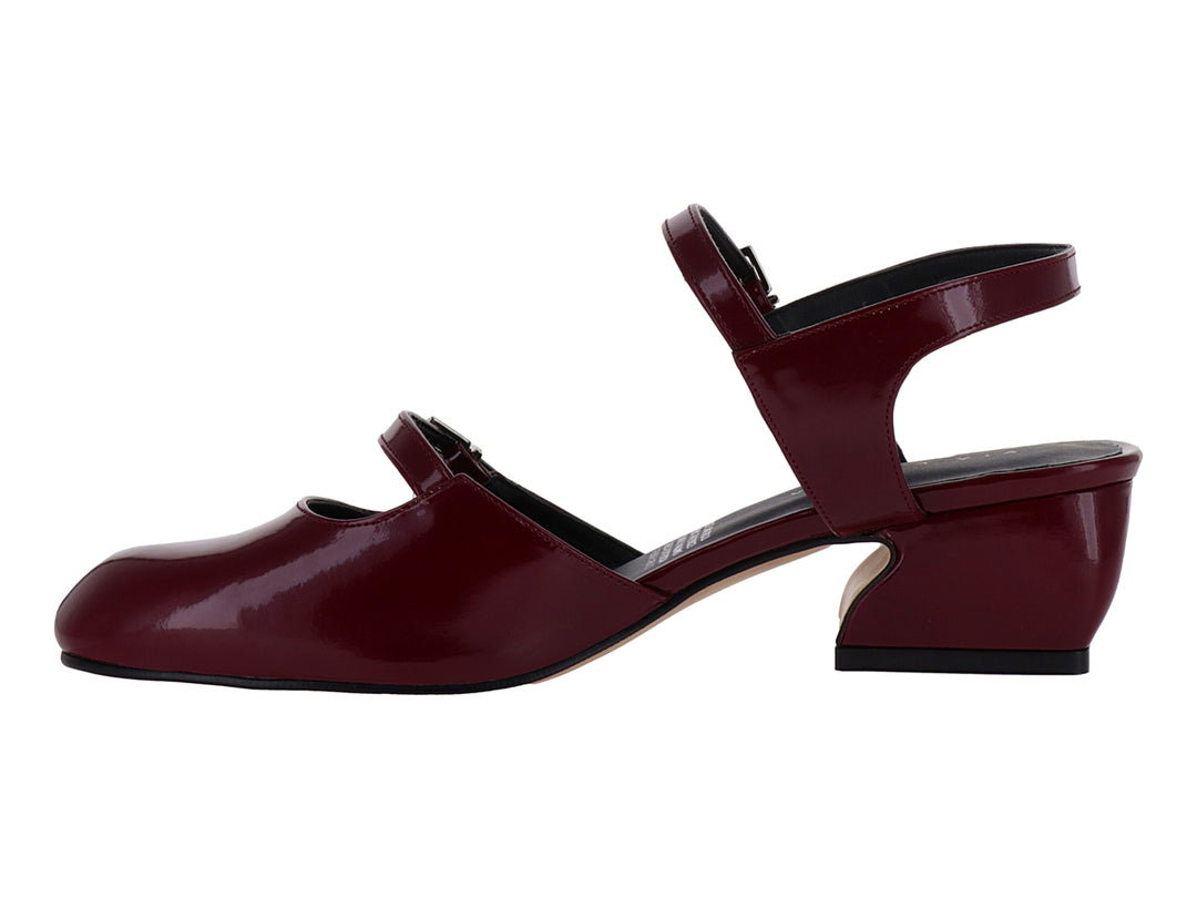 Zapatos de Tacón Via Libera Color Vino para Mujer