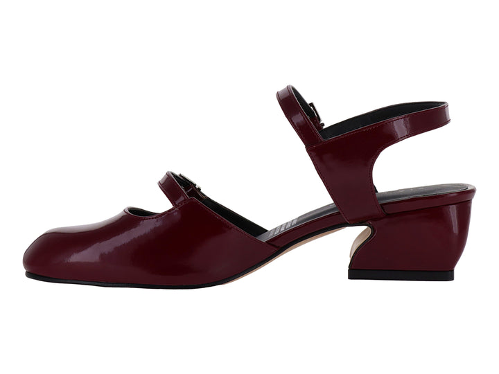 Zapatos de Tacón Via Libera Color Vino para Mujer