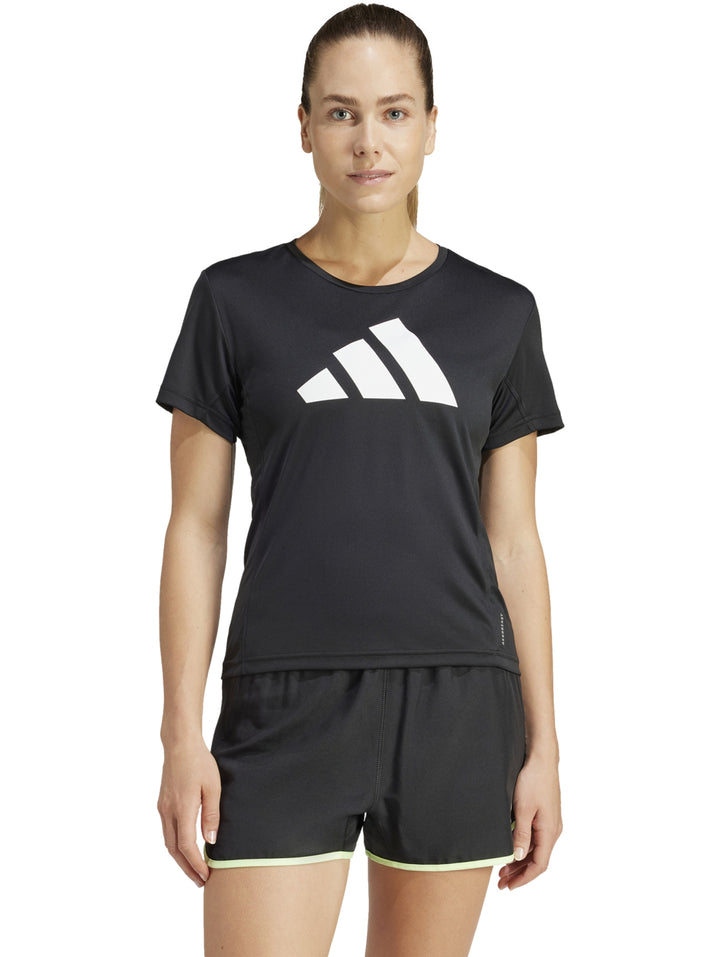 Playera Deportiva Adidas Run It Tee Negro para Mujer