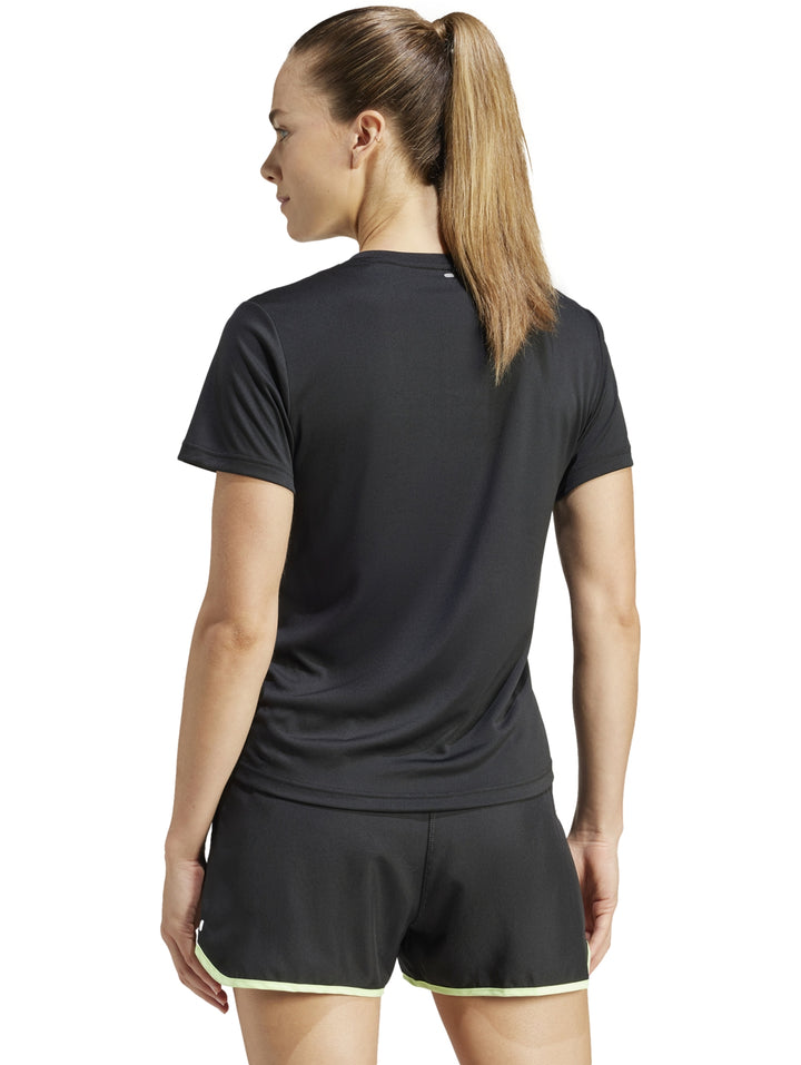 Playera Deportiva Adidas Run It Tee Negro para Mujer