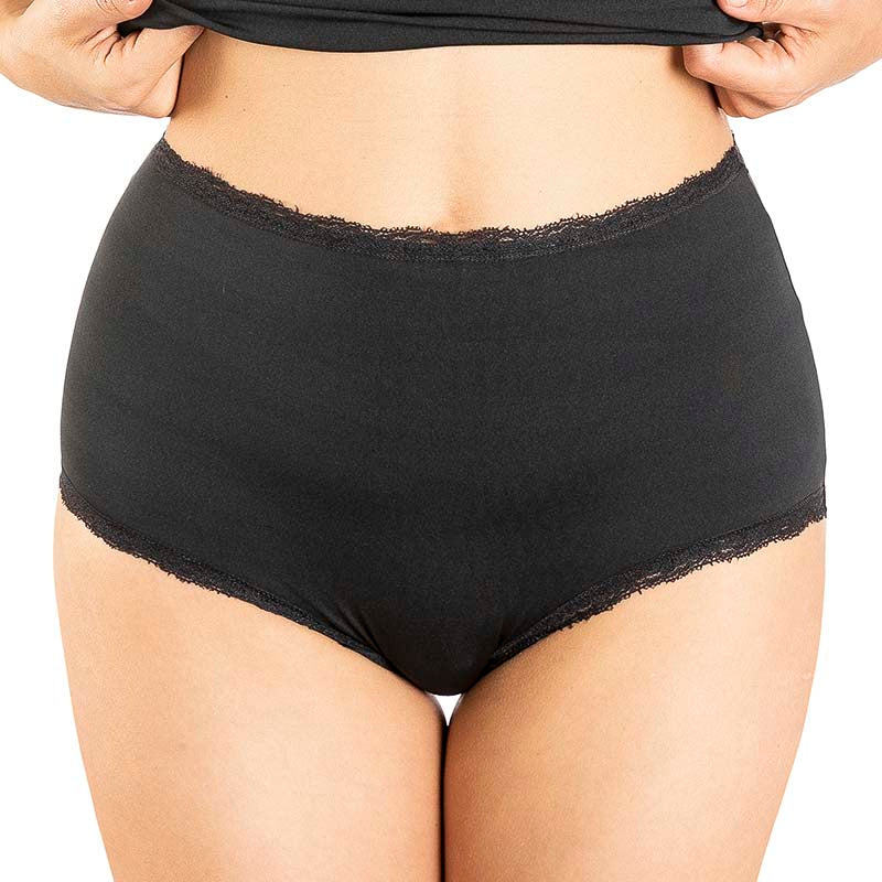 Pantaleta Completa Optima Interior Negro para Mujer