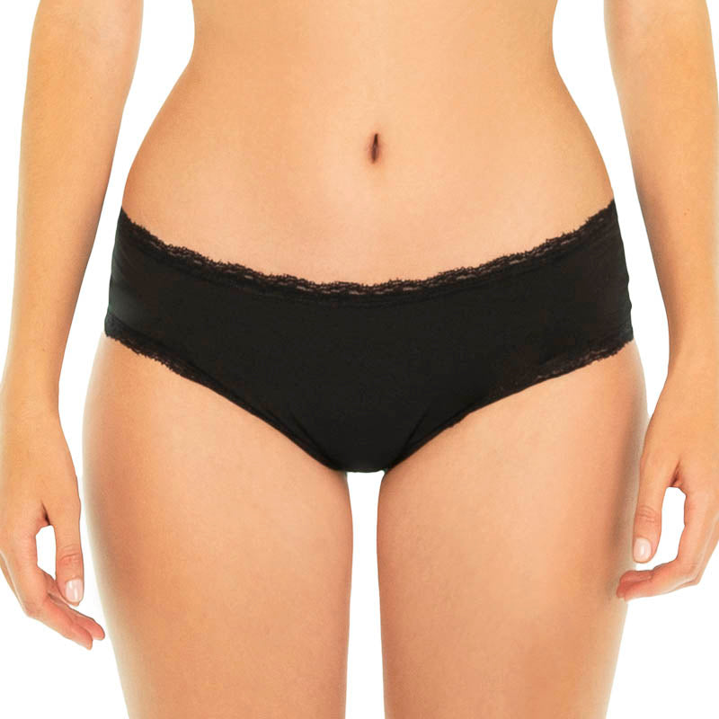 Panty Optima Interior Cheekie Negro para Mujer