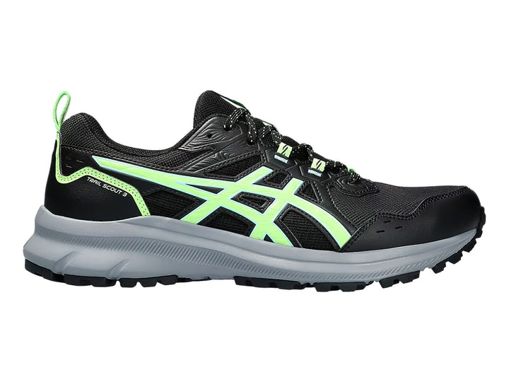 Tenis ASICS Trail Scout 3 Negro y Verde para Hombre