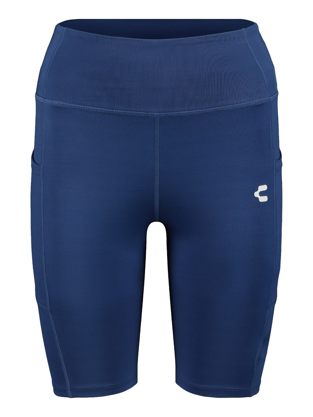 Mallas deportivas tipo biker en color azul petróleo con cintura alta.