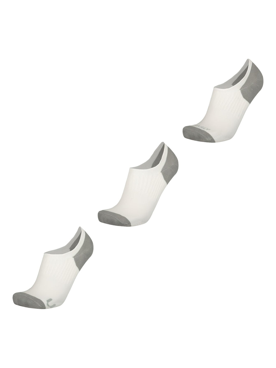 Pack 3 Calcetines Liner Charly Blanco y Gris para Hombre