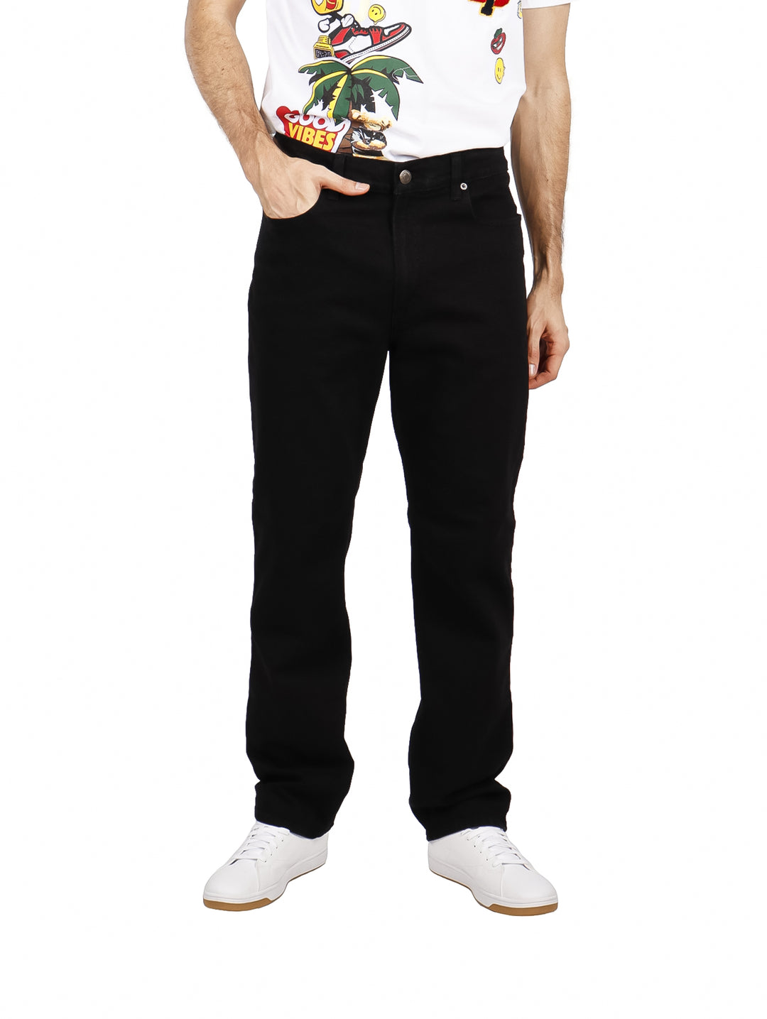 Jeans OGGI Basic Power Rebel Negro para Hombre