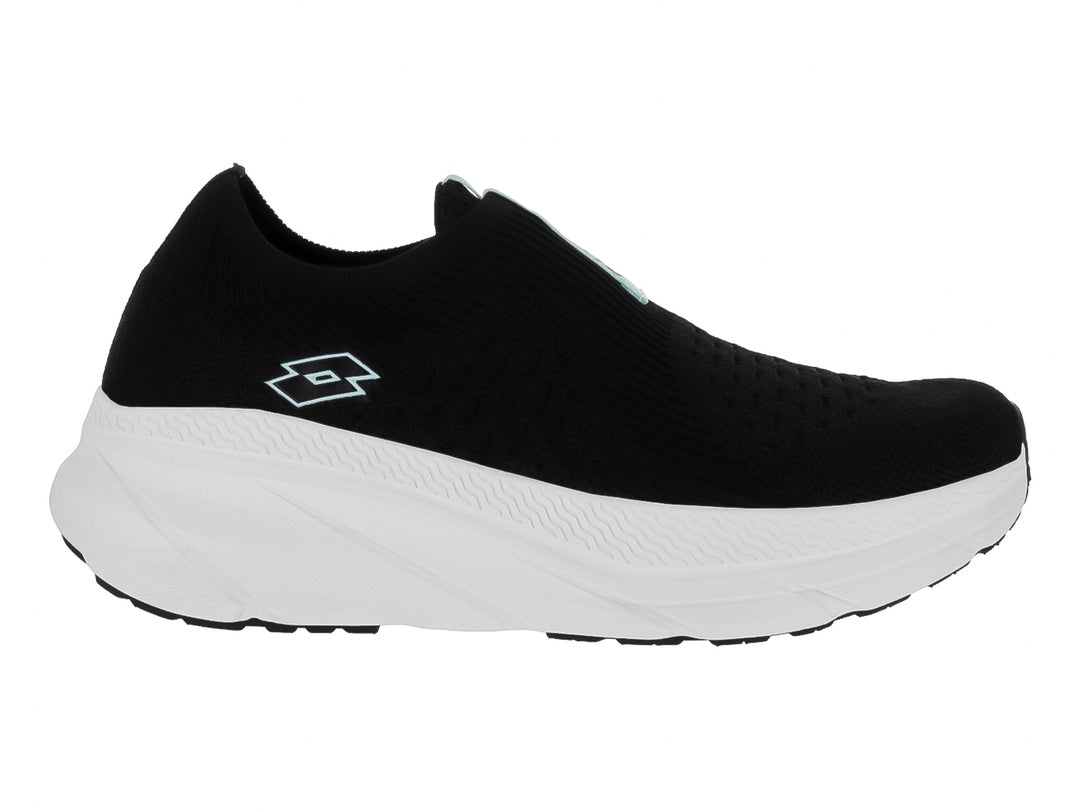 Tenis Lotto Eddie W Negro y Aqua para Mujer