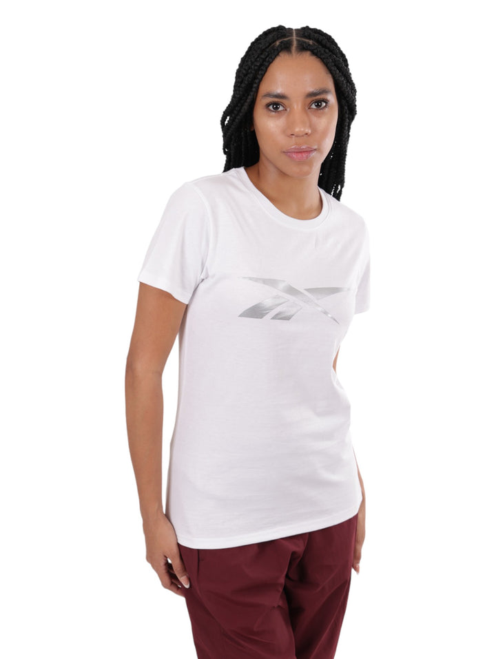 Playera Reebok Basic Cotton Blanca para Mujer