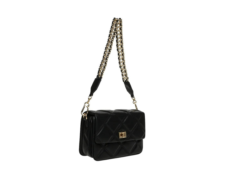 Bolso Crossbody Steve Madden Broone Negro y Dorado para Mujer