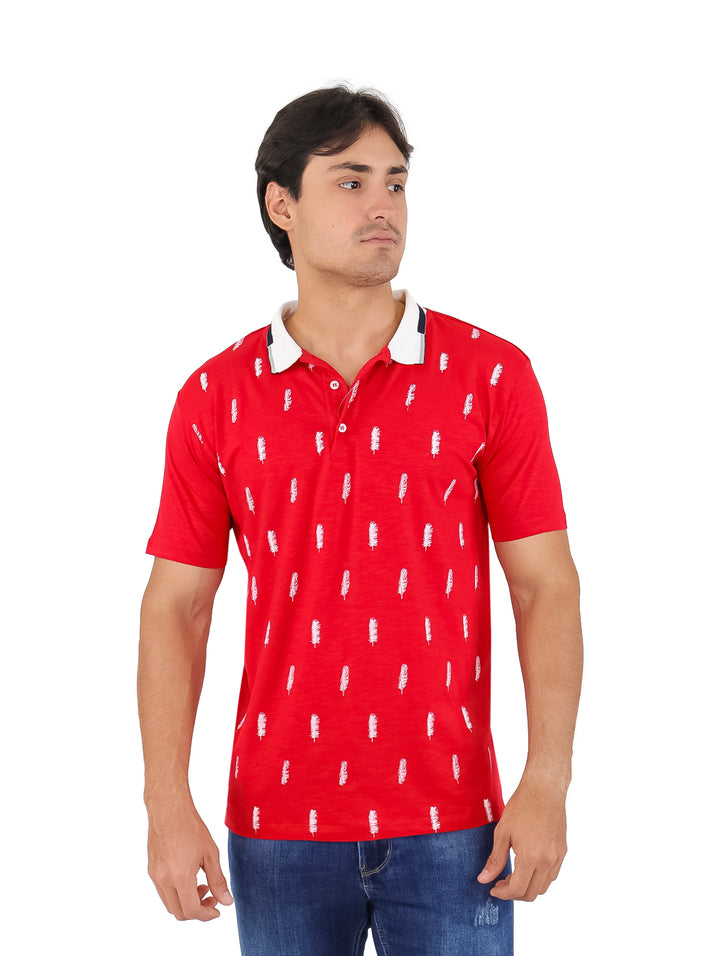 Playera Polo American Fly Rojo para Hombre