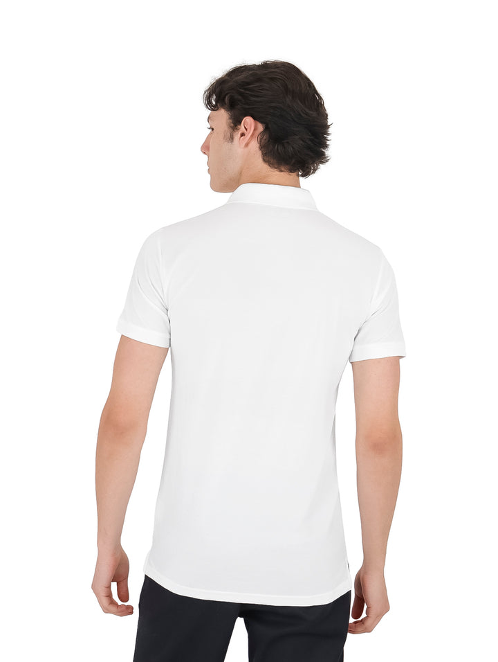 Playera Polo American Fly Blanco para Hombre