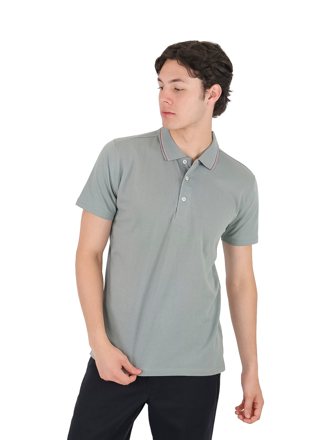 Playera Polo American Fly Gris para Hombre