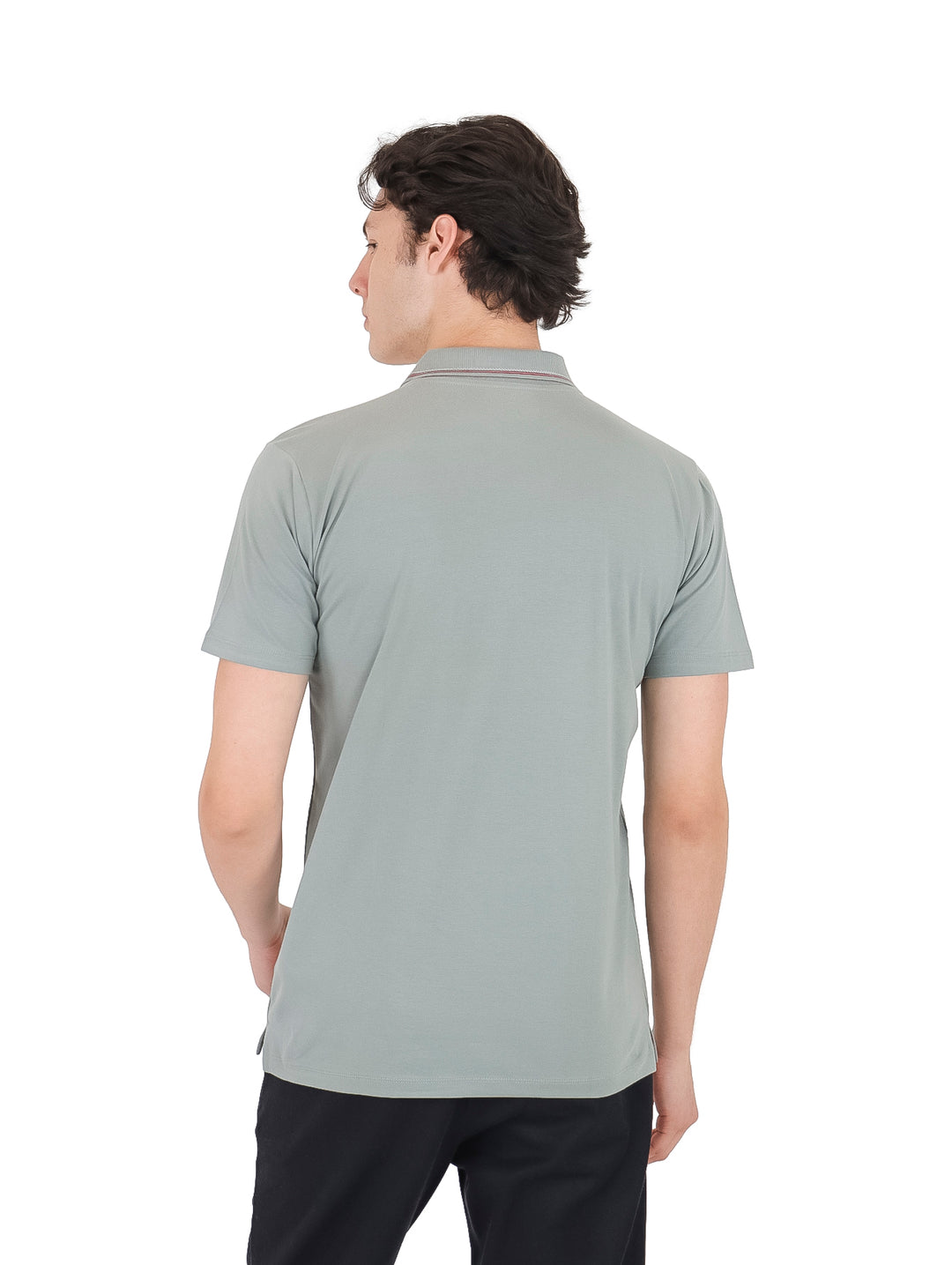 Playera Polo American Fly Gris para Hombre