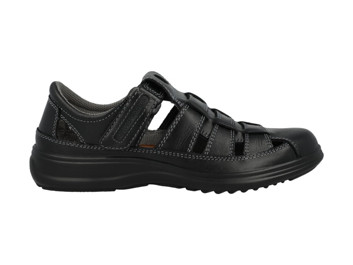Sandalia cerrada color negro para niño o niña de la marca Hush Puppies.