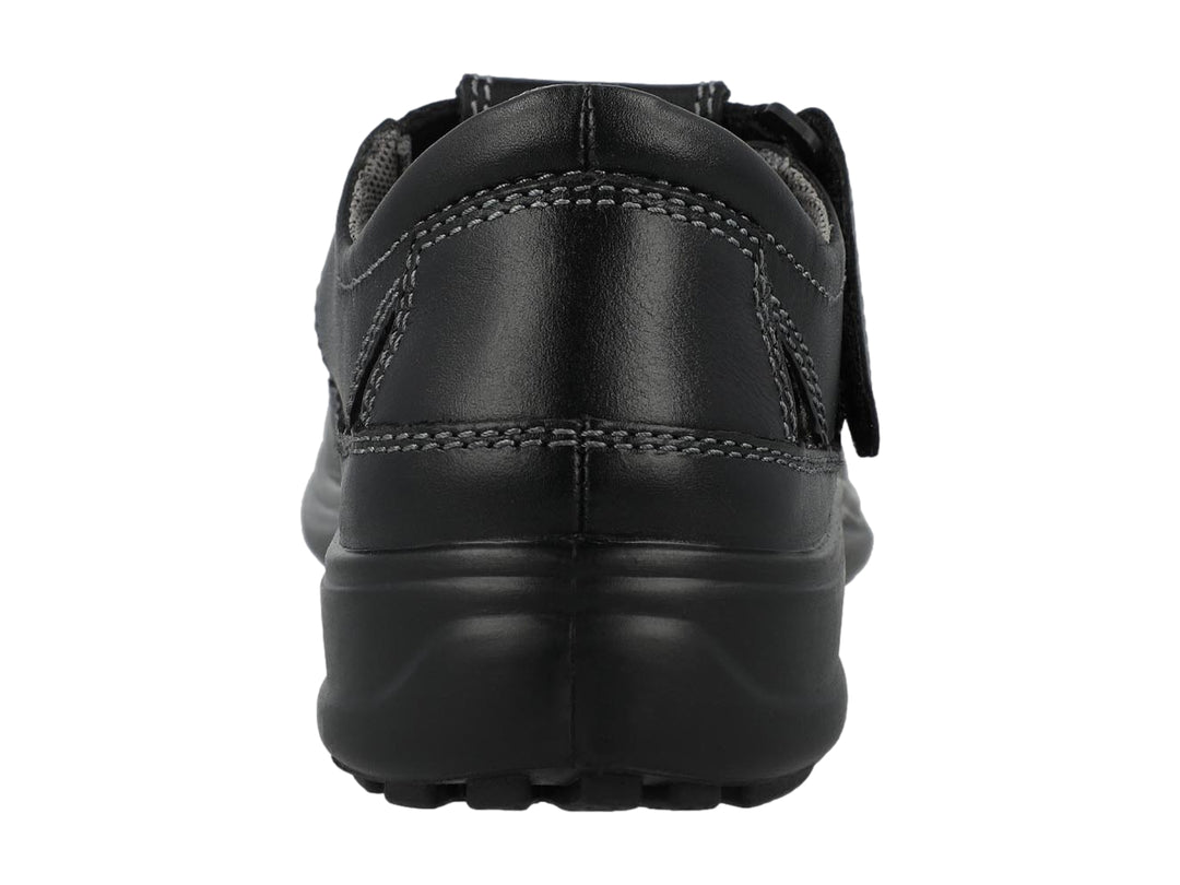 Sandalia cerrada color negro para niño o niña de la marca Hush Puppies.