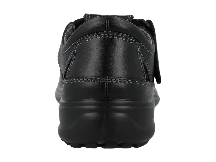 Sandalia cerrada color negro para niño o niña de la marca Hush Puppies.