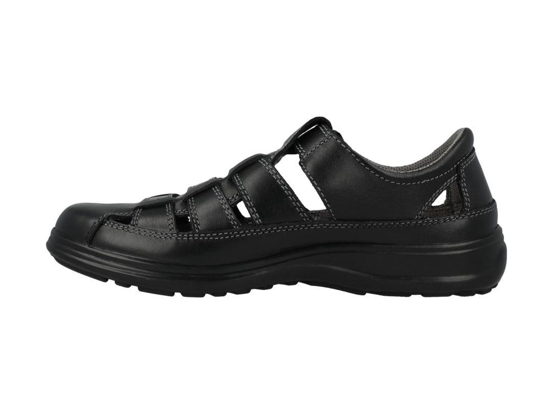 Sandalia cerrada color negro para niño o niña de la marca Hush Puppies.