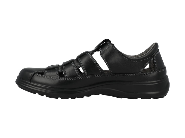 Sandalia cerrada color negro para niño o niña de la marca Hush Puppies.