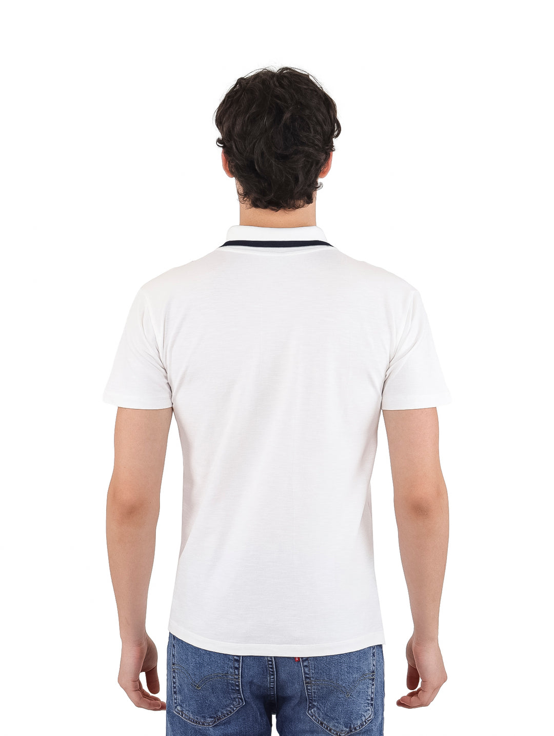 American Fly Playera Polo Blanco para Hombre