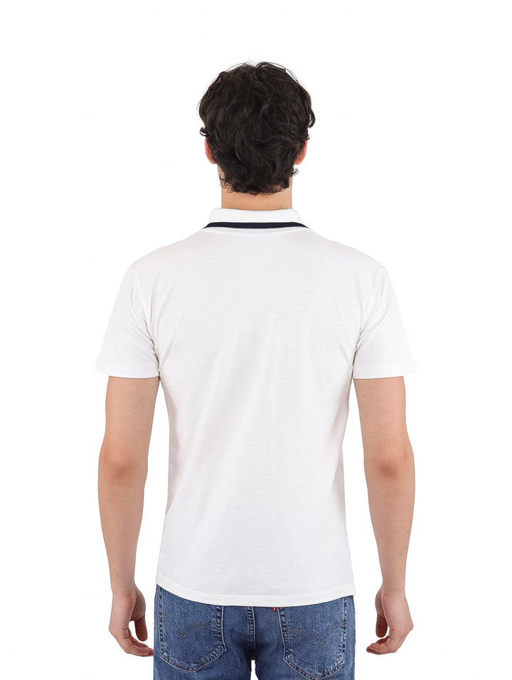 American Fly Playera Polo Blanco para Hombre