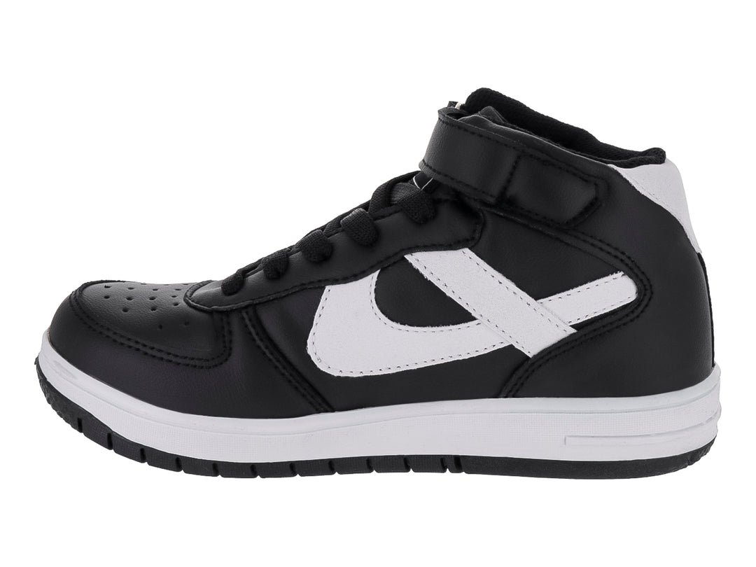 Tenis Panam Negro con Blanco para Niño