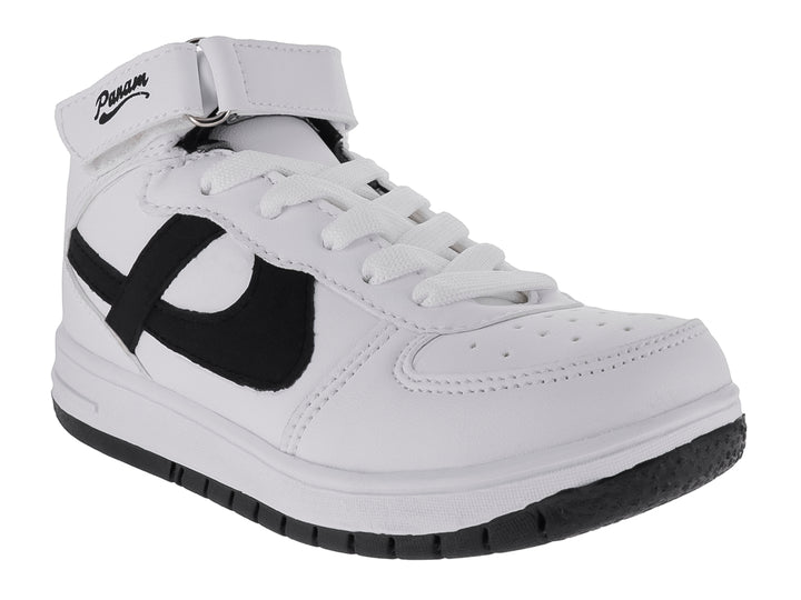 Tenis Panam Blanco y Negro para Niño