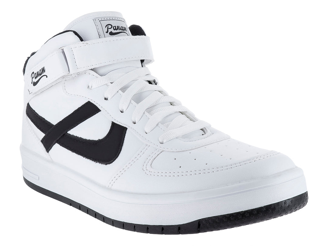 Tenis Panam Blanco y Negro para Niño