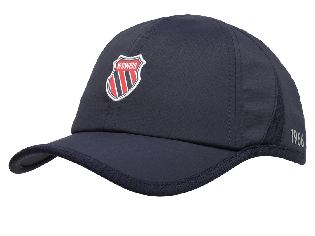 Gorra deportiva K-Swiss en color azul navy con logotipo frontal y año 1966 en el lateral.