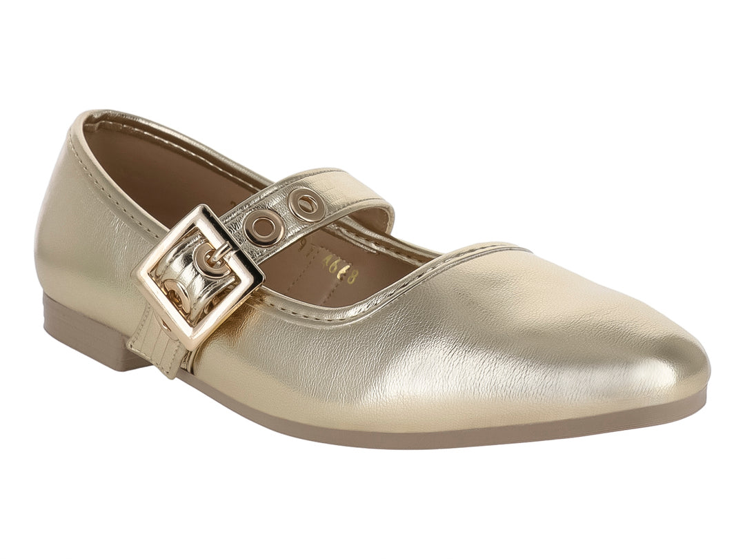 Zapatos Planos MELI&amp;ANA Color Oro para Mujer