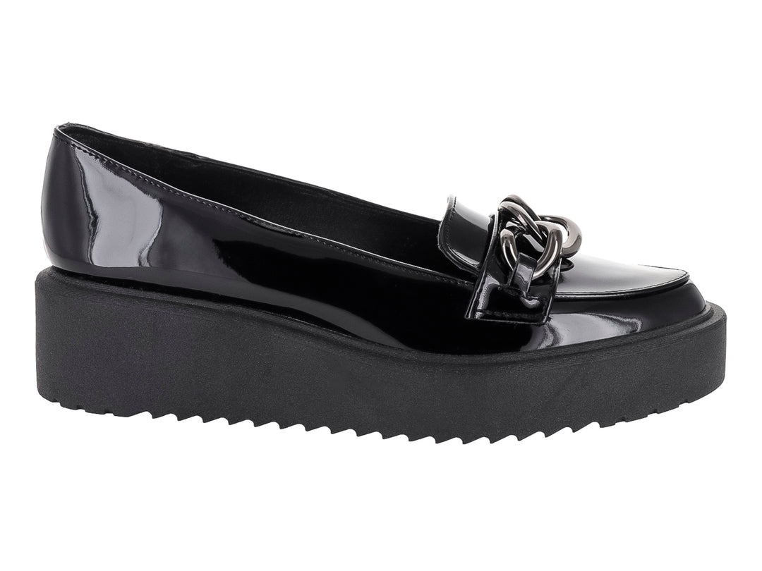 Mocasines de Charol Negro MELI&amp;ANA para Mujer