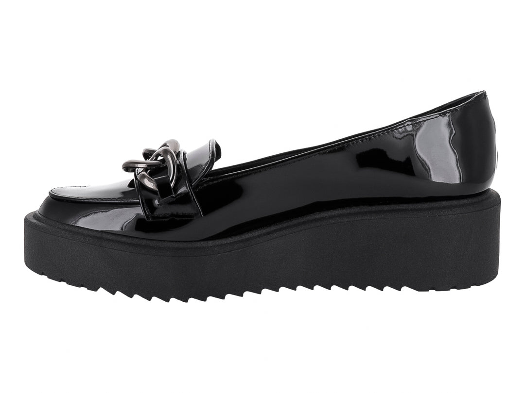 Mocasines de Charol Negro MELI&amp;ANA para Mujer