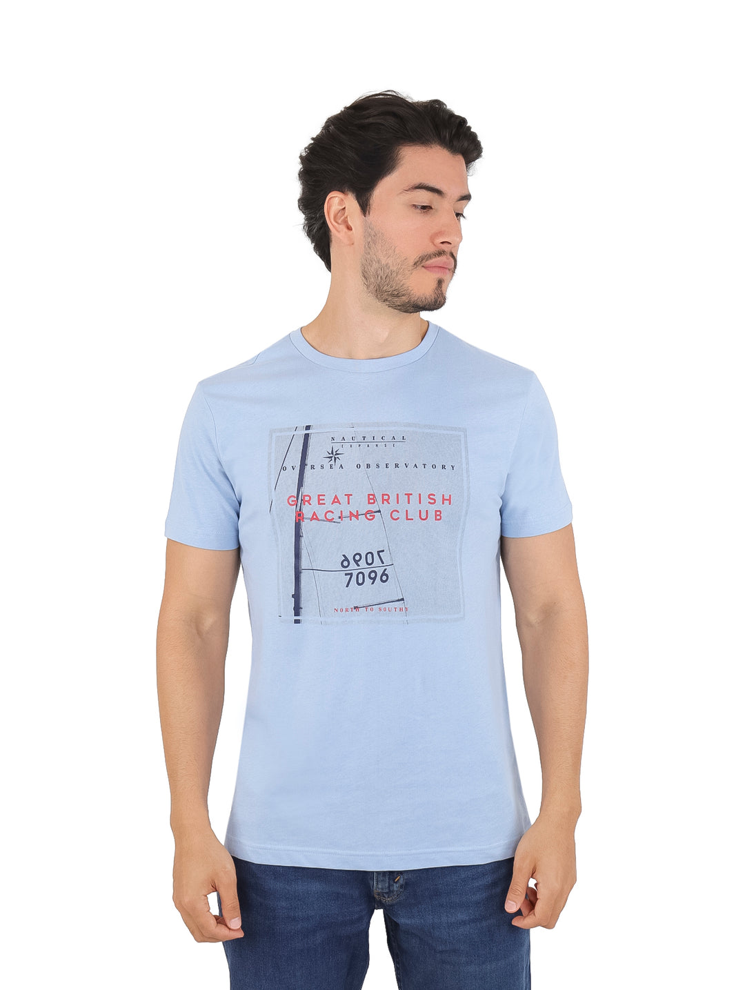 Playera Losan Azul Cielo para Hombre