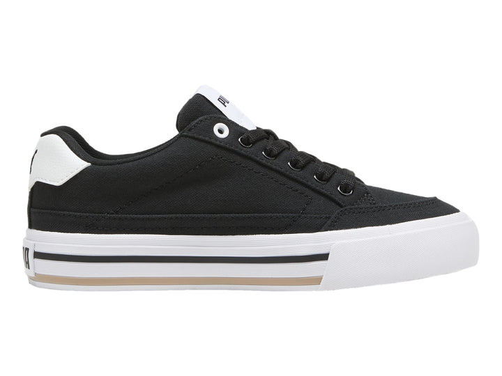 Tenis PUMA Court Classic Vulc Negro y Blanco para Niño