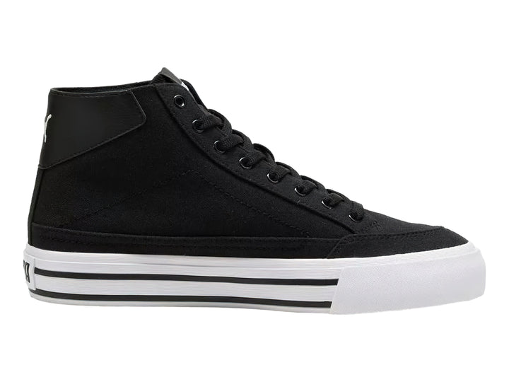 Tenis PUMA Court Classic Vulc Mid Negro y Blanco para Hombre