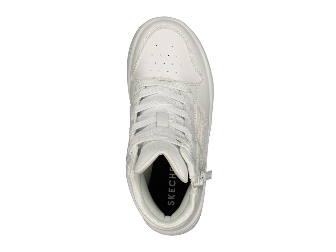 Tenis Skechers Court High Blanco para Niña