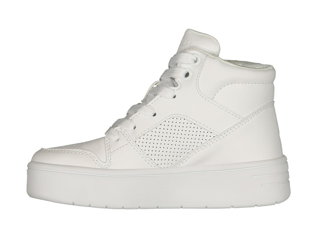 Tenis Skechers Court High Blanco para Niña