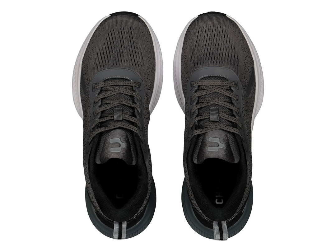 Tenis Charly Running Gris Oxford y Negro para Hombre