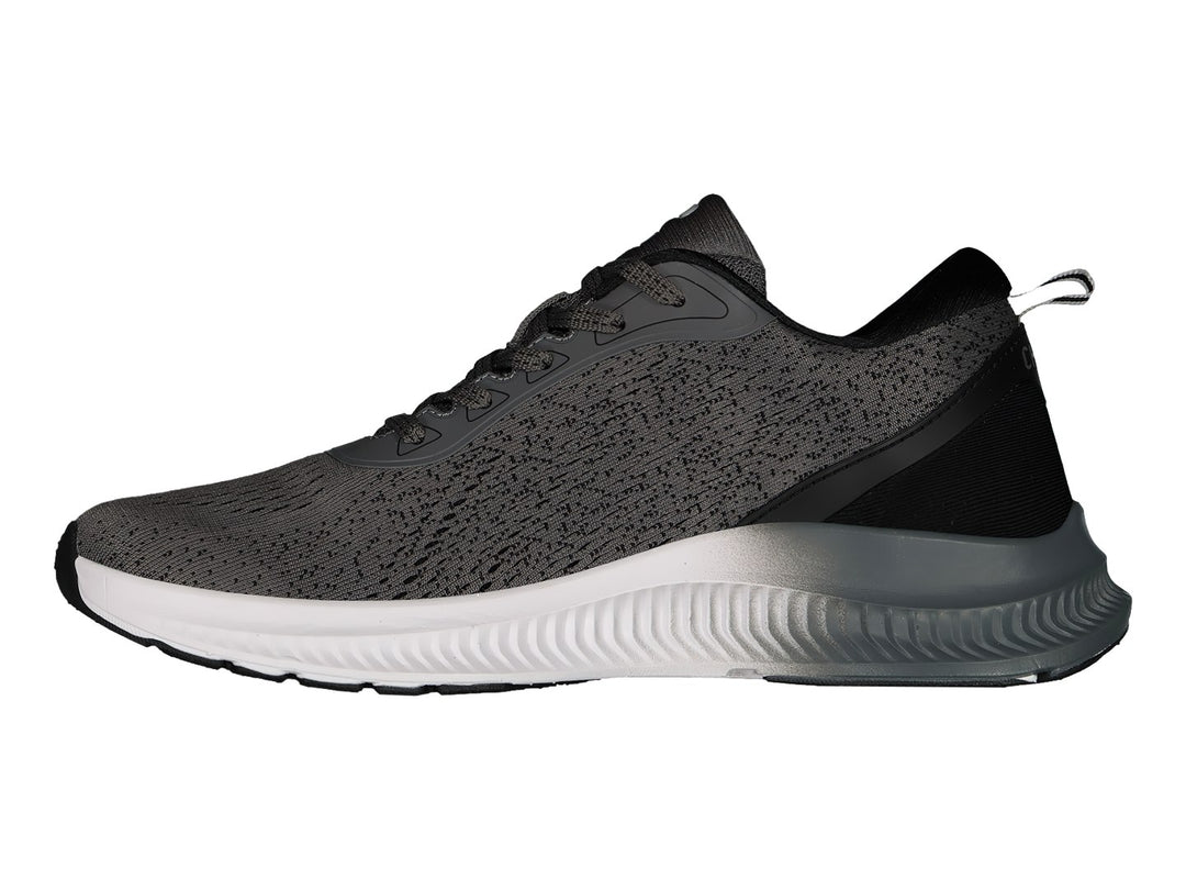 Tenis Charly Running Gris Oxford y Negro para Hombre