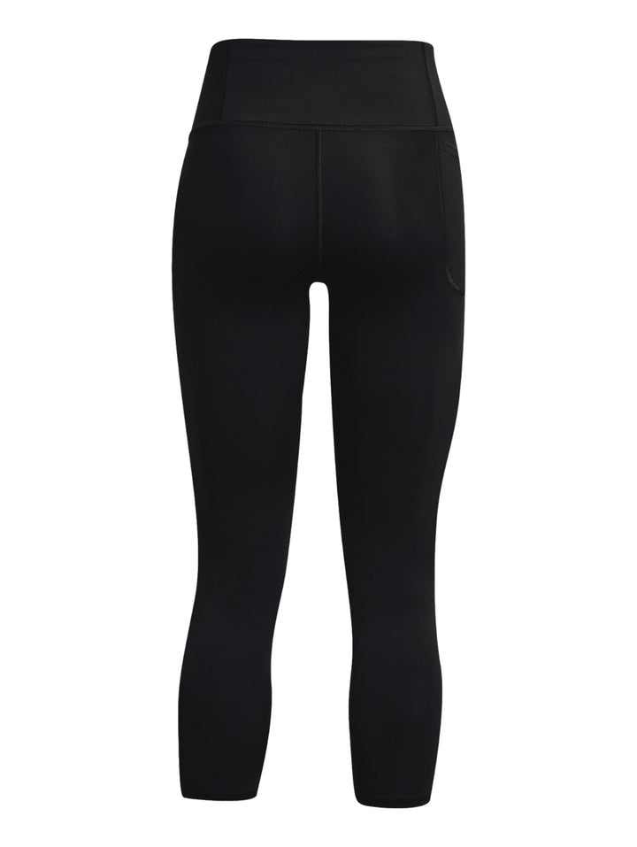 Leggings deportivos Under Armour color negro, de talle alto y ajuste ceñido al cuerpo.
