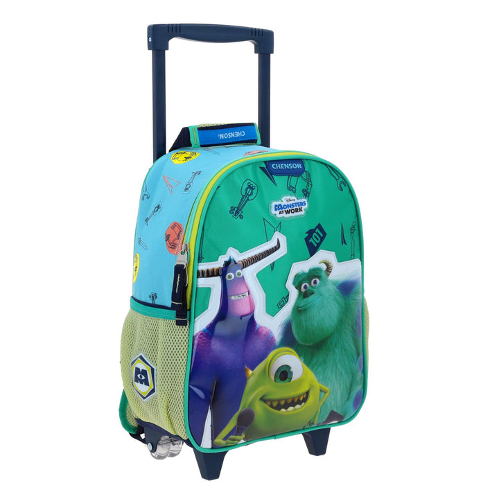 Mochila Chenson Monsters at Work Azul y Verde para Nino
